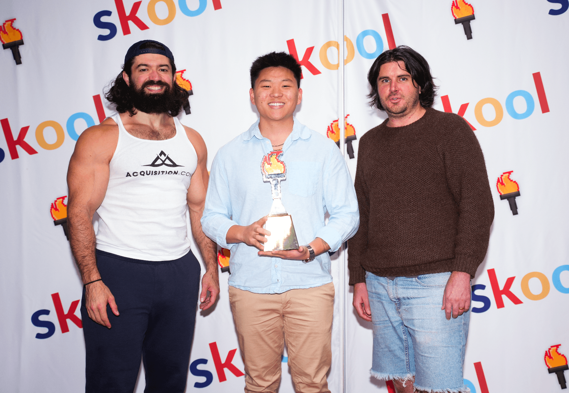 Nate Herk winning the Skool Games